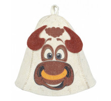 Шапка для бани универсальная (24x20 см) Бык