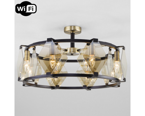 Люстра на штанге Eurosvet Aragon 60126/8 черный Smart