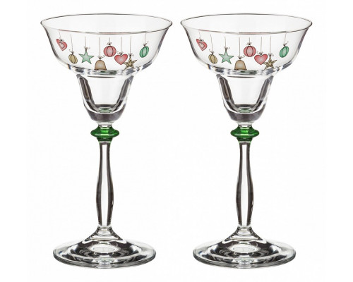 Набор из 2 подсвечников Елочные игрушки 674-474