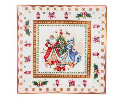 Блюдо декоративное (22.5x22.5x2.5 см) Christmas collection 586-440