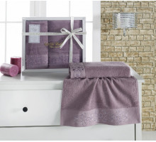 Набор из 2 полотенец для ванной Verna S.108-(св.лав.)