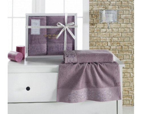 Набор из 2 полотенец для ванной Verna S.108-(св.лав.)