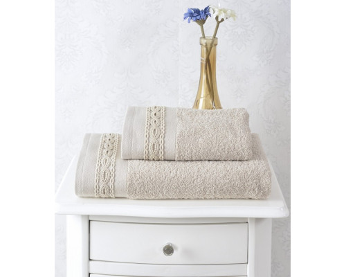 Набор из 2 полотенец для ванной Nelsi S.069беж