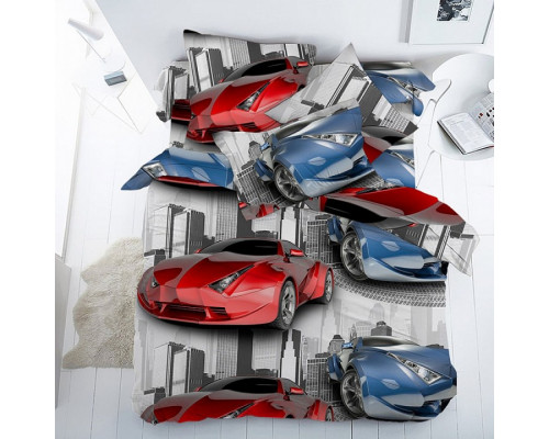 Постельное белье детское Скоростные гонки