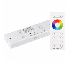 Контроллер-регулятор цвета RGBW с пультом ДУ Arlight SR-2839 SR-2839W White (12-24 В, 240-480 Вт, RGBW,ПДУ сенсор)