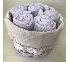 Набор из 5 полотенец для рук (30x30 см) Ника