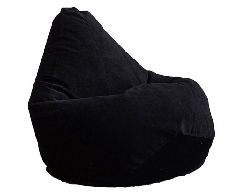 Кресло-мешок Черный Микровельвет XL