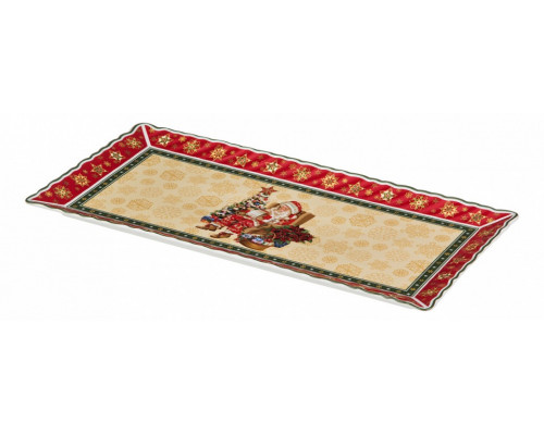 Блюдо декоративное (36.5х18х2 см) Christmas Collection 586-153