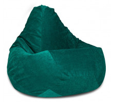 Кресло-мешок Изумрудный Микровельвет L