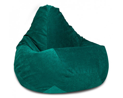 Кресло-мешок Изумрудный Микровельвет L
