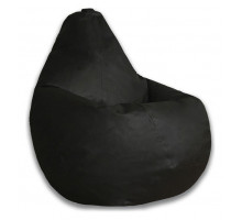Кресло-мешок Черная ЭкоКожа 3XL