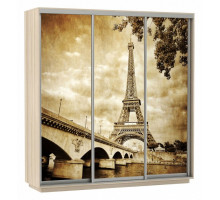 Шкаф-купе Экспресс Фото Трио Париж 1800x600x2400