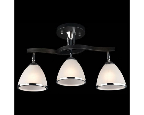 Люстра на штанге Eurosvet Ontario 9612/3 хром/венге