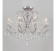 Подвесная люстра Eurosvet Collana 10096/8 хром/прозрачный хрусталь Strotskis