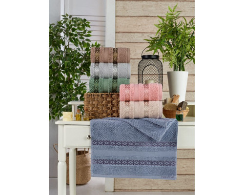 Набор из 6 полотенец для лица Slow cotton