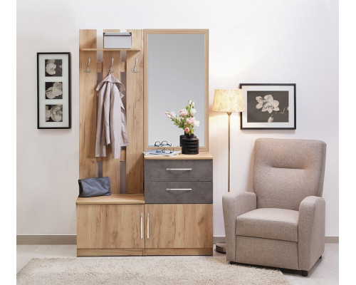 Стенка для прихожей Лофт 3