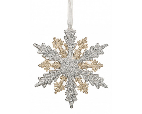 Елочная игрушка (11 см) Снежинка 788-037