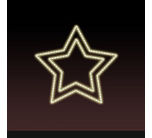 Звезда световая День Победы [0.56x0.54 м] RL-KN-9-13-WW