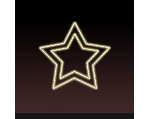 Звезда световая День Победы [0.56x0.54 м] RL-KN-9-13-WW