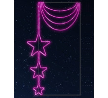 Звезда световая Звездное колье [1.47x0.85 м] RL-KN-013P