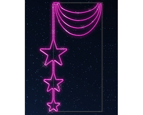 Звезда световая Звездное колье [1.47x0.85 м] RL-KN-013P