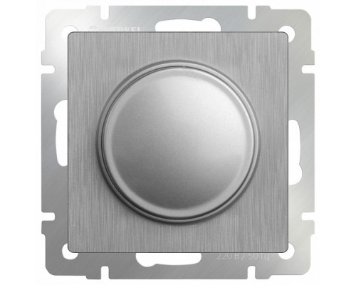 Диммер без рамки Werkel Серебряный рифленый WL09-DM600