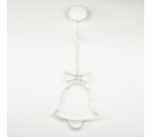 Колокол световой Uniel Колокольчик ULD-H1620-010/STA/3AAA WARM WHITE IP20 BELL