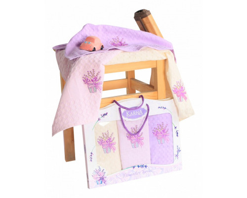 Набор из 3 полотенец для кухни LAVENDER