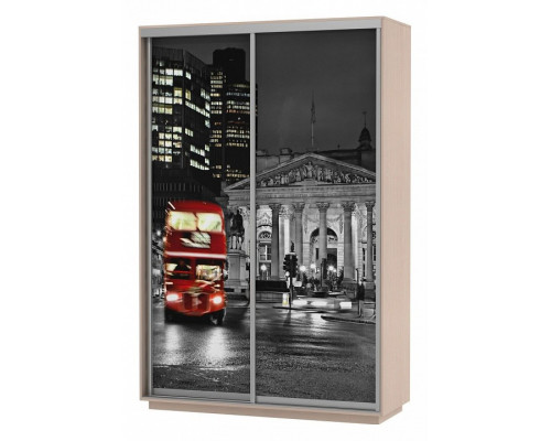 Шкаф-купе Экспресс Фото Дуо Ночной Лондон 1600x600x2400