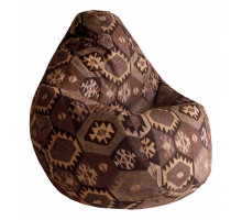 Кресло-мешок Мехико Коричневое Велюр L