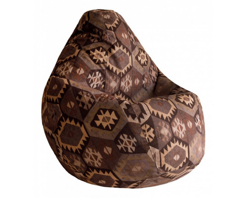 Кресло-мешок Мехико Коричневое Велюр L