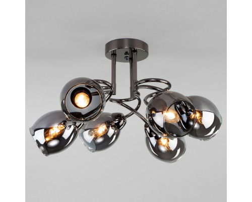 Потолочная люстра Eurosvet Roselyn 30171/6 черный жемчуг