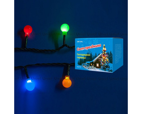 Гирлянда Супернить Uniel Разноцветные шарики 7928