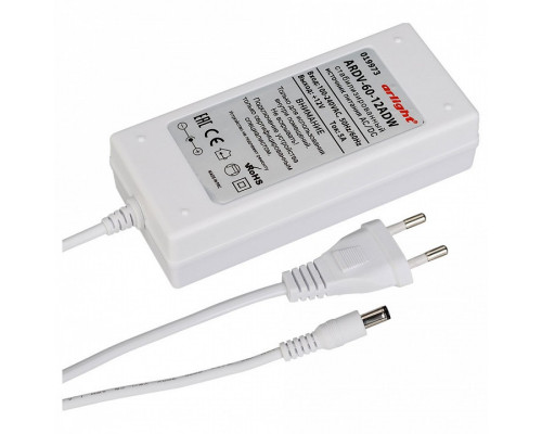 Блок питания Arlight  ARDV-60-12ADW (12V, 5A, 60W)