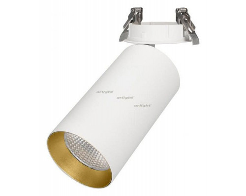 Спот Arlight SP-POLO-BUILT-R95-25W Warm3000 (WH-GD, 40 deg) 027347