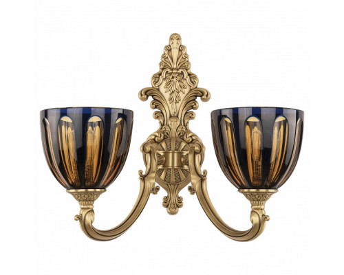 Бра Bohemia Ivele Crystal 7209 7209B15/2/175 FP P1 U Amber-Blue/H-1H