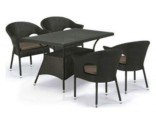 Набор уличный Кафе  Сулек T198A/Y97B-W53 4 Pcs Brown