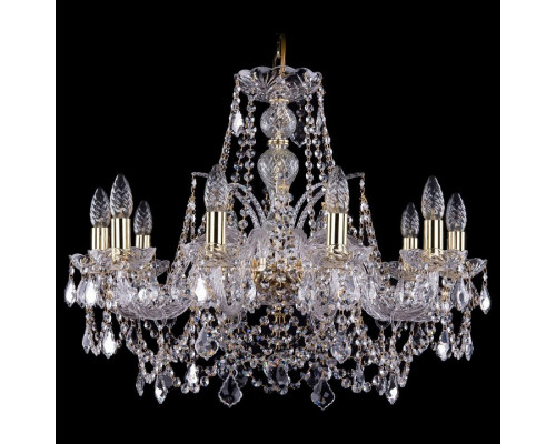 Подвесная люстра Bohemia Ivele Crystal 1411 1411/10/240/G/Leafs