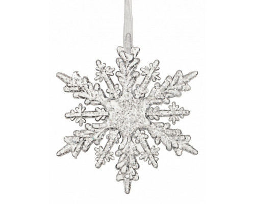 Елочная игрушка (11 см) Снежинка 788-030