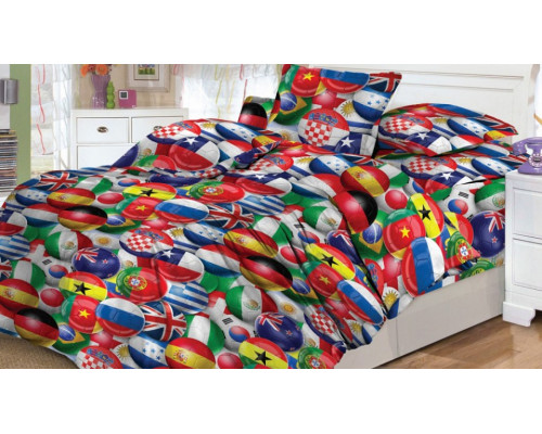 Постельное белье детское Красный футбол
