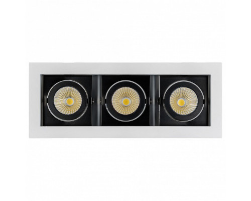 Встраиваемый светильник Arlight Cl-kardan CL-KARDAN-S260x102-3x9W White (WH-BK, 38 deg)