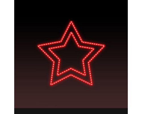 Звезда световая День Победы [0.56x0.54 м] RL-KN-9-13-R