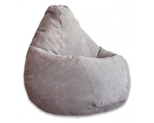 Кресло-мешок Серый Микровельвет XL