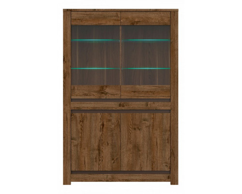 Шкаф-витрина Када с подсветкой REG2W2D