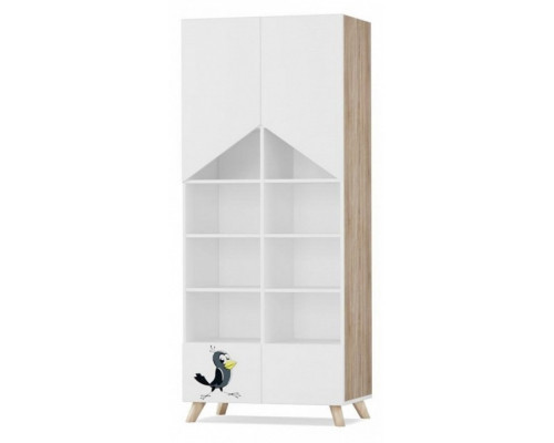 Шкаф книжный Простоквашино Скандинавик