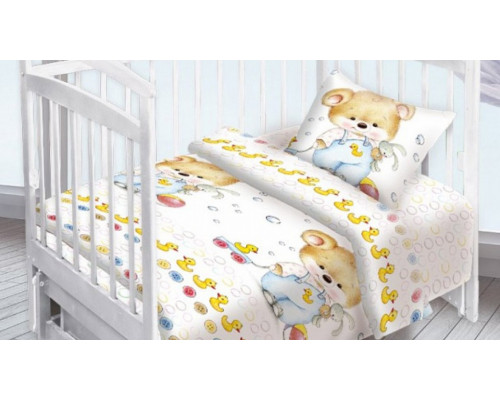 Постельное белье детское Мишка с уточкой