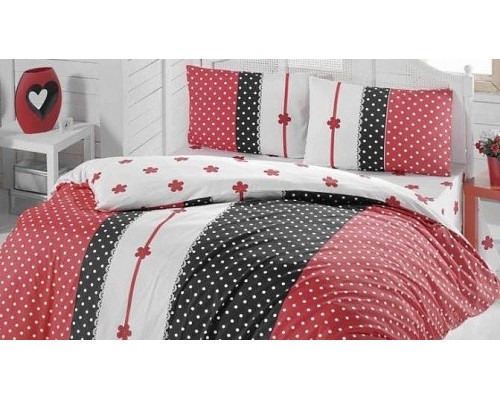 Постельное белье евростандарт Alice Kirmizi