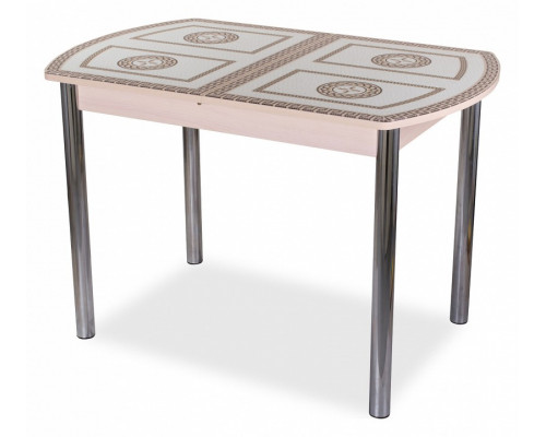 Стол обеденный Танго ПО со стеклом