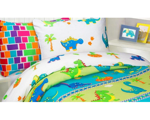 Постельное белье полутораспальное Дино