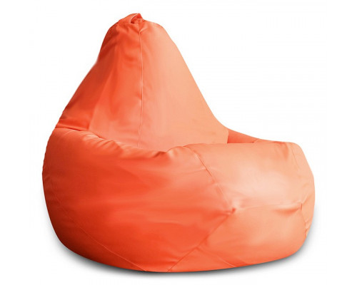 Кресло-мешок Оранжевая ЭкоКожа L